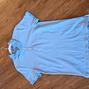 Balmain Light Blue Polo Shirt